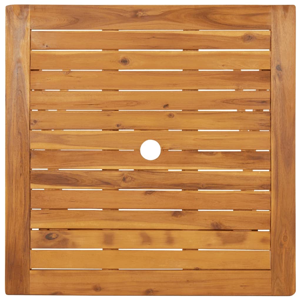 Set da bistrot pieghevole, in legno di acacia massiccio, tavolo e sedie per giardino, patio, cortile, sala da pranzo all'aperto, set di mobili da 3 pezzi