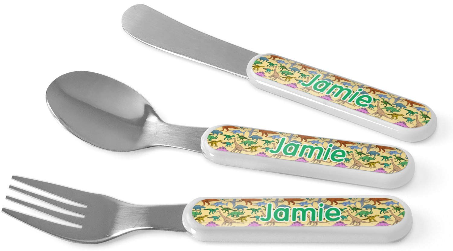 Personalized Dinosaurs Kid's Flatware