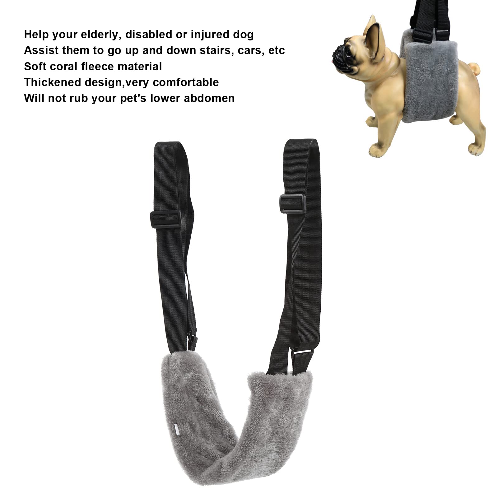 Fren Pet Belt, Thickened Fleece Dog Hind Leg Sling Soft Multipurpose for  Rehabilitation Assist : Amazon.ae: Pet Supplies