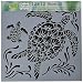 CRAFTERS WORKSHOP Stencil Sea Turtles, 12" x 12", White