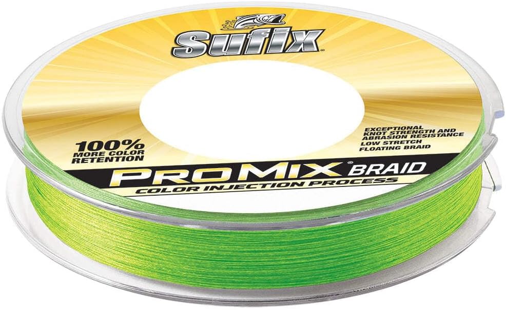 Sufix ProMix Braid 15 lb Neon Lime