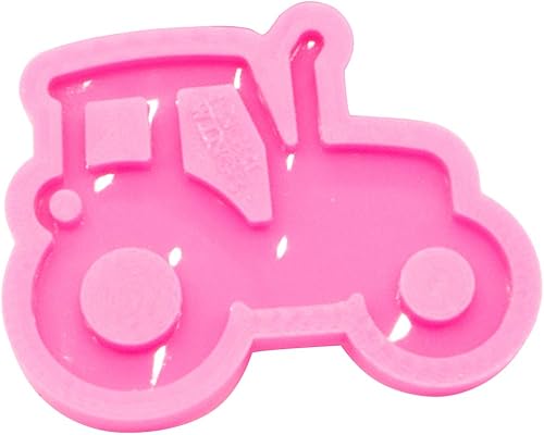 Miniatura 4 de Molde de silicona estilo tractor brillante brillante DIY collar joyería molde epoxi artesanía llavero moldes de resina molde de silicona coche