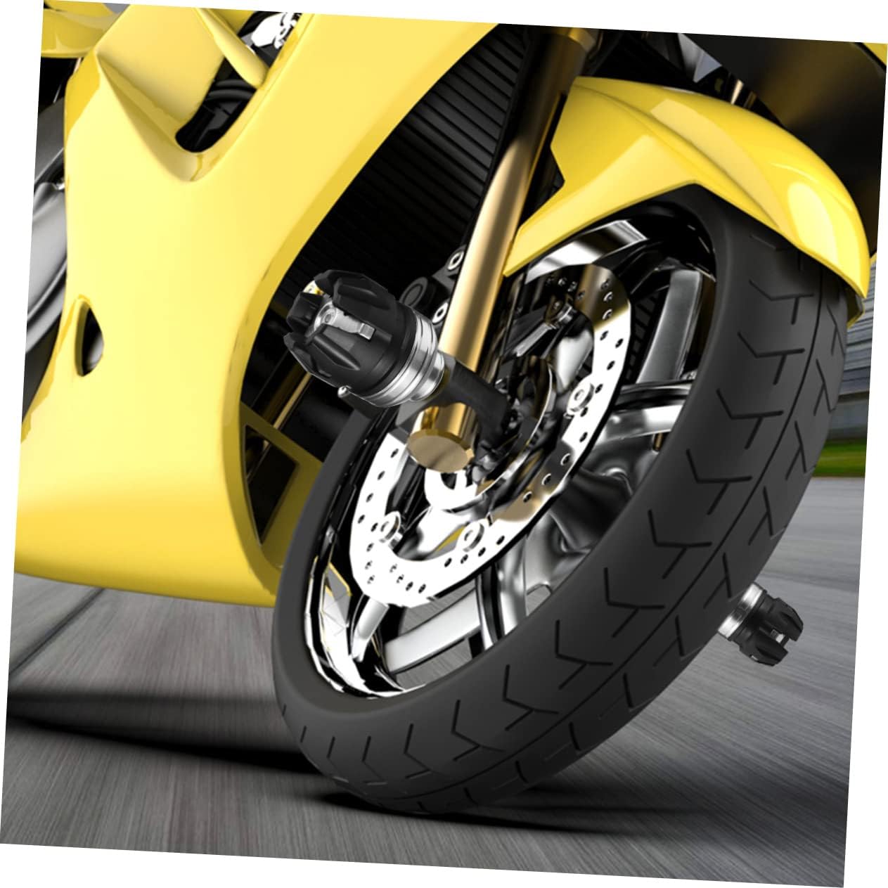 2pcs Motorcycle Collision Cup Front Fork Slider for Motorbike Easy Install Protective Frame Slider Shock Absorbing Fork Guard