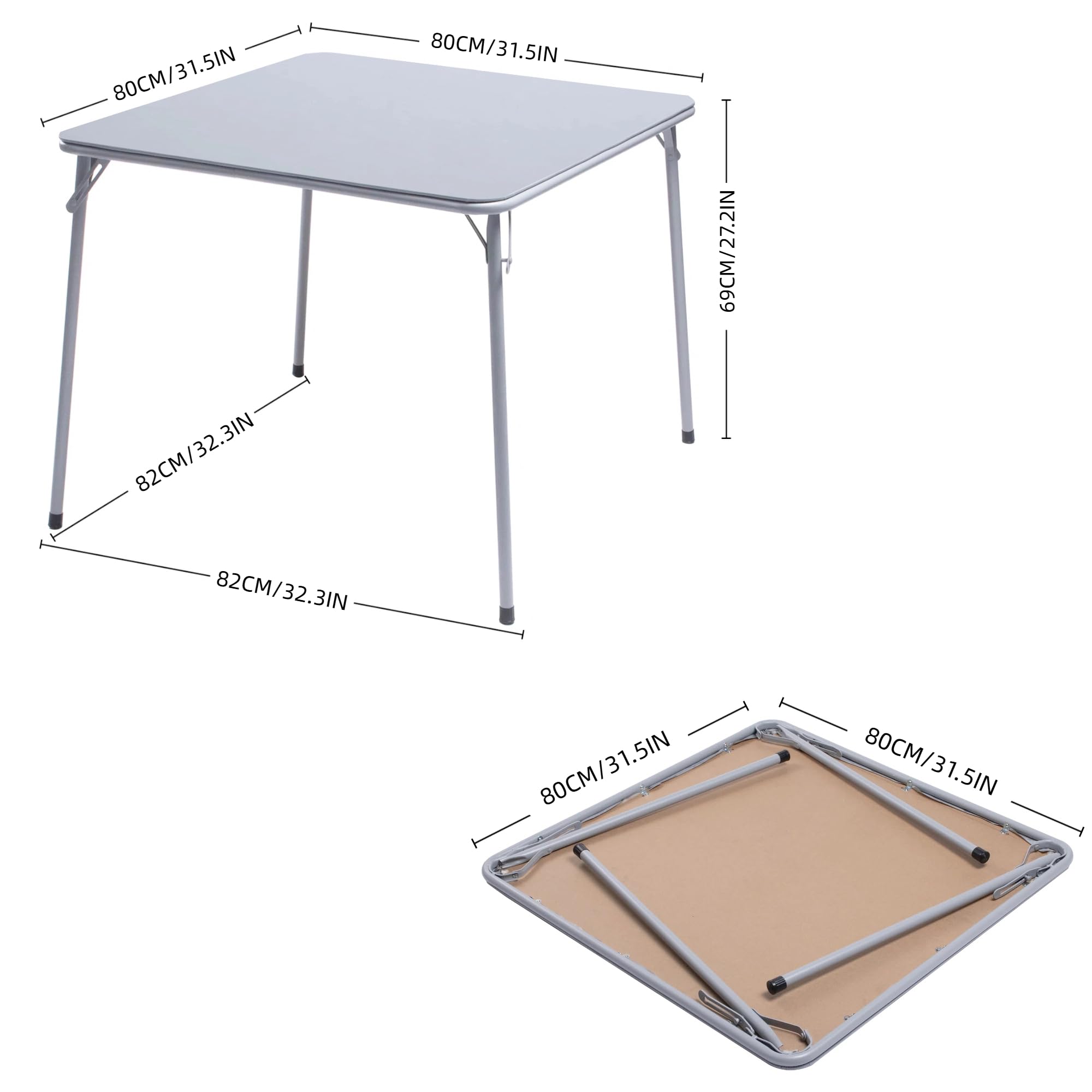 FurnitureR Klappbarer Haustiertisch 86×86×71 cm, Stabiler Pflegetisch für Hunde & Katzen, Faltbarer PVC-Tisch mit Metallrahmen, tragbar und platzsparend, ideal für Tierpflege zu Hause & unterwegs