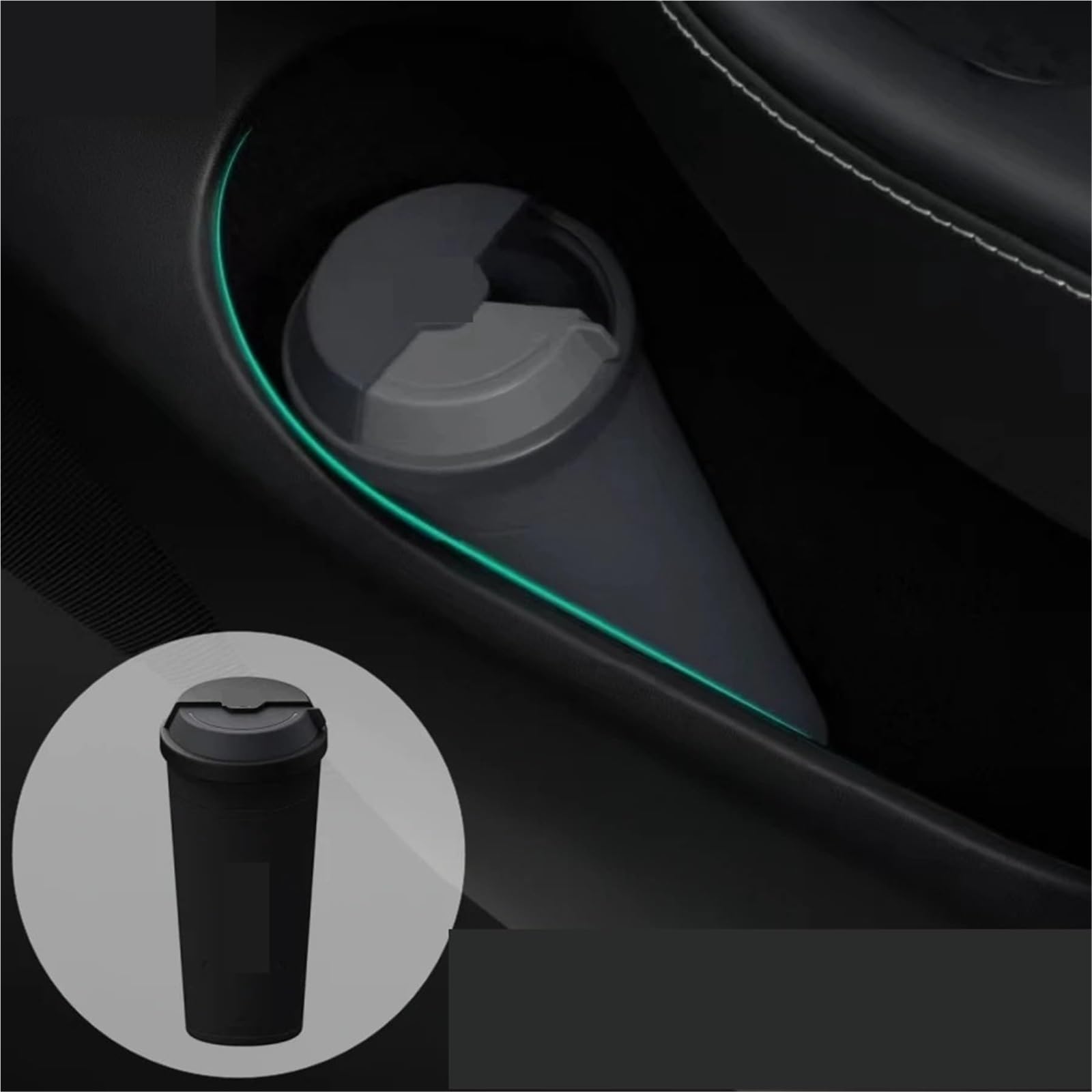 Poubelle De Voiture Avec Couvercle Poubelle de voiture avec couvercle rotatif 180°