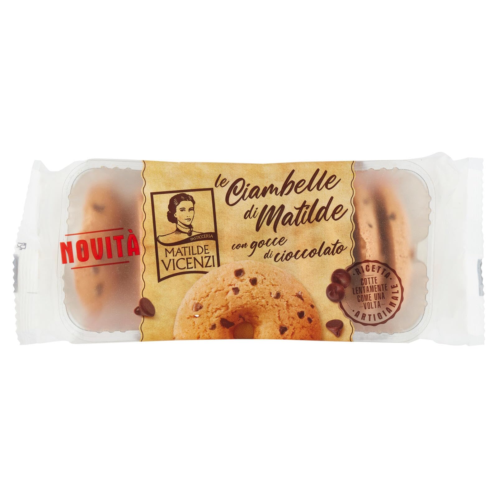 Matilde Vincenzi le Ciambelle di Matilde Ciambelle con Gocce di Cioccolato 200g [CAIYA® BOX da 8 Confezioni]