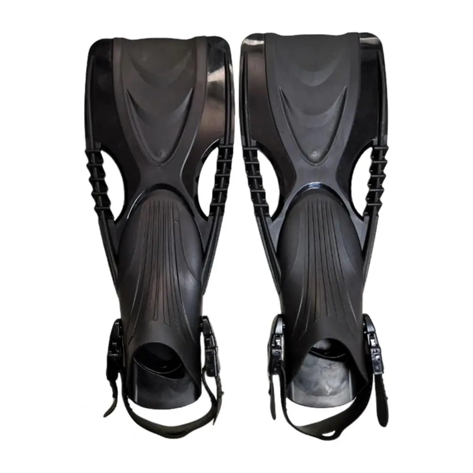 Aletas Buceo Aletas de natación for adultos, aletas de natación con hebilla ajustable for adultos, aletas de snorkel cortas for buceo, natación, talón abierto, viajes for hombres Aletas De Buceo(Black