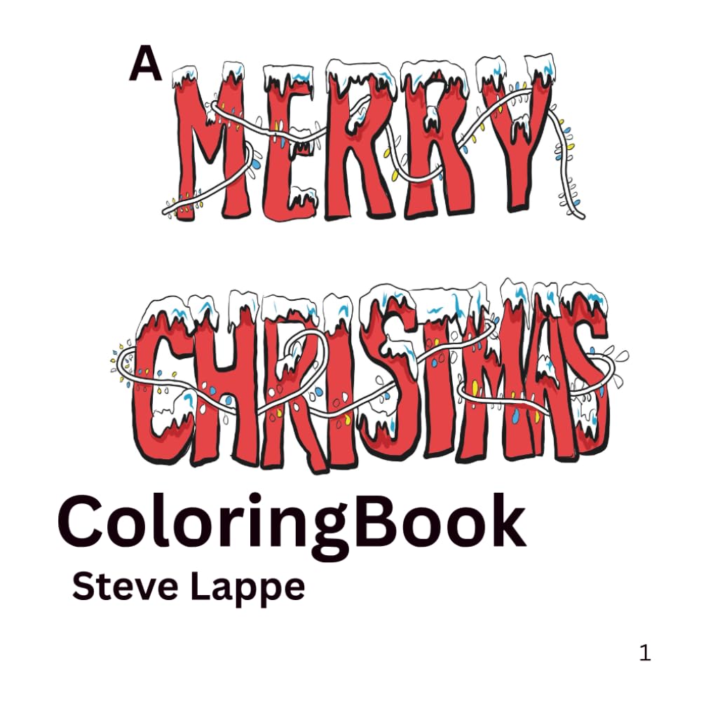 A Merry Christmas coloring book: Bold and simple