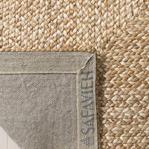 SAFAVIEH Natural Fiber Collection Area Rug - 6' x 9', Natural & Ivory, Handmade Farmhouse Boho Coastal Rustic Jute, Ideal for High Traffic Areas in Living Room, Bedroom (NF885B) - Image 5