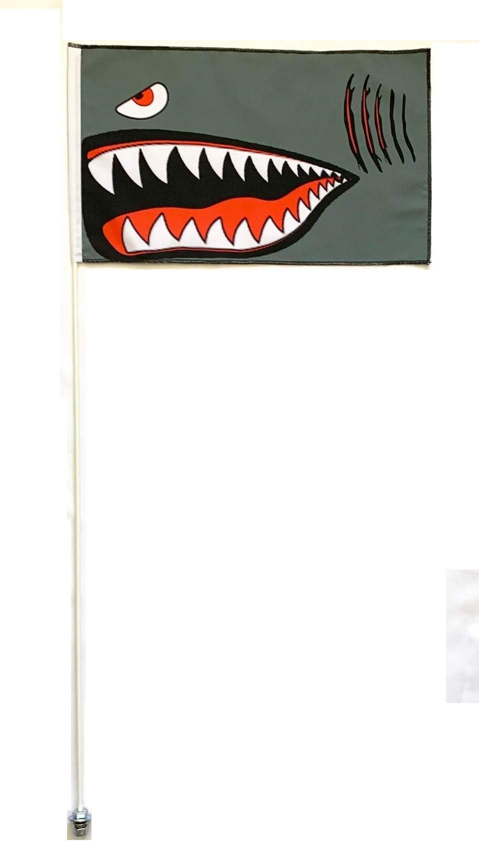 Wildcat WWII Flying Tigers Rhino Big Red Mule 6' ATV Whip Flag Glamis