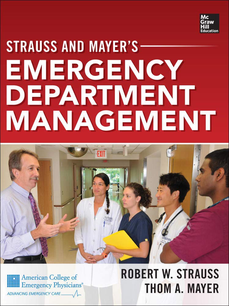 Buy Strauss & Mayer's Emergency Department Management — BookShops.in