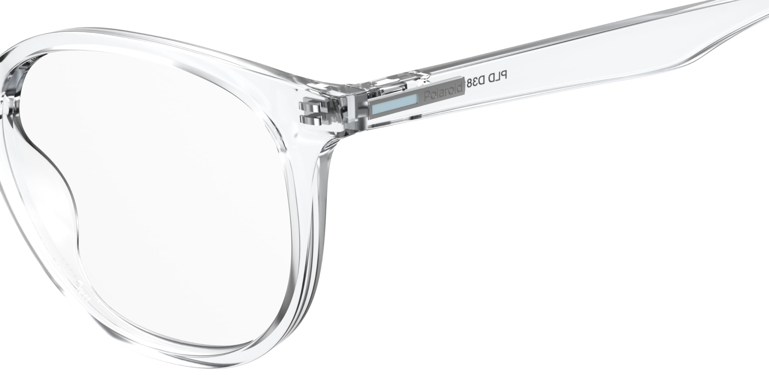 Polaroid Brille mit Sehstärke für Herren optional mit Sonnenbrillentönung oder Blaulichtfilter, Rechteckig, gefertigt aus Polyamid (inklusive Brillenetui)