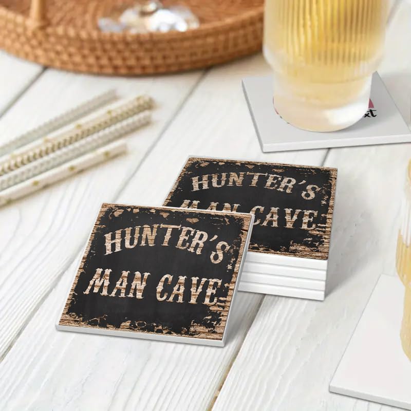 Miniatura 4 de NAME'S Your Text Here - Tazas de posavasos con letrero personalizado, estilo rústico, vintage, retro, cocina, bar, pub, cafetería, 9 x 12 pulgadas,