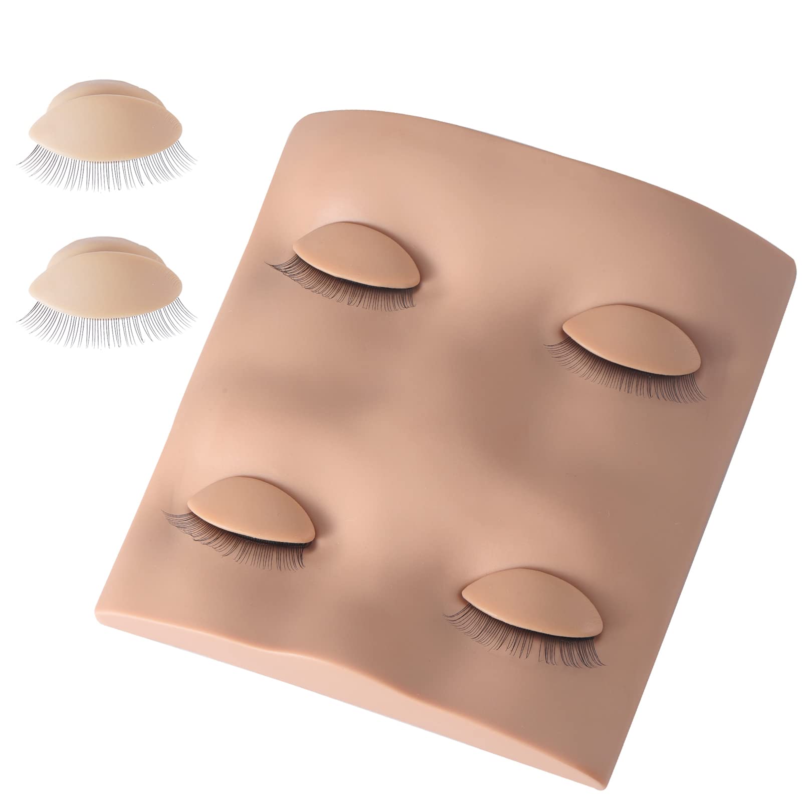Pretty memory 2 Pairs Replacement Eyelids for Lash Mannequin Head