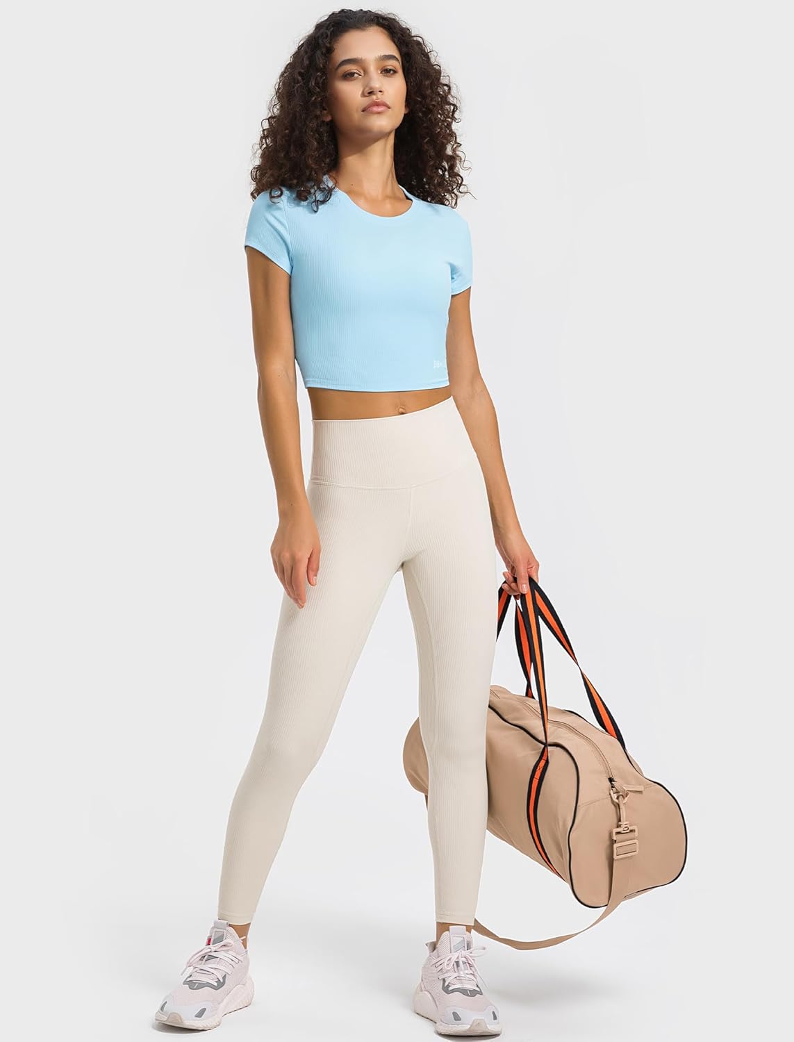 Yvette Women's Athletic T-Shirts Workout Crop Top Short Sleeve Running Basic Tee Gym Casual Cropped Shirts - Image 5