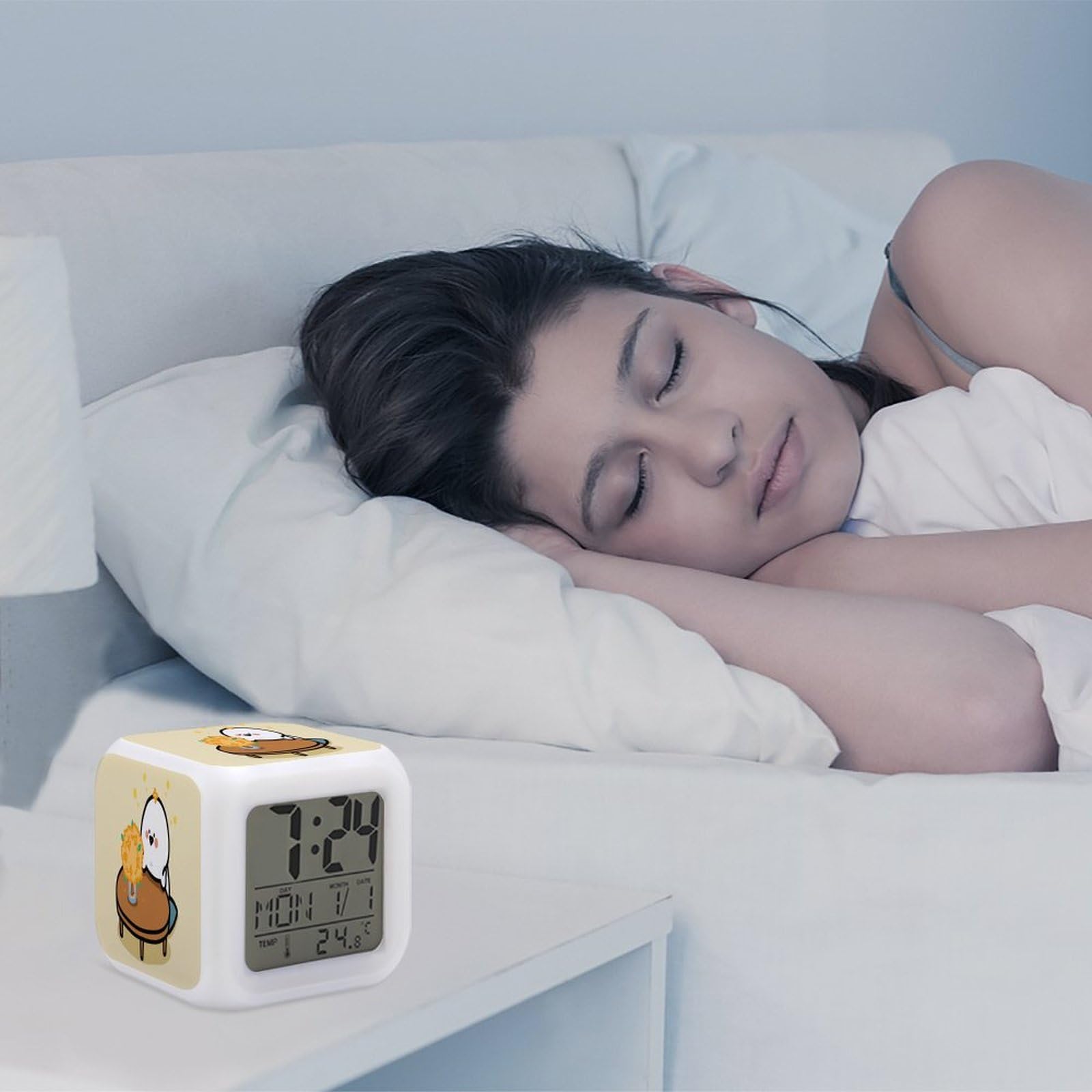 お文具さん LED目覚まし時計 らんべると お文具さん LED目覚まし時計 らんべると お文具さん LED目覚まし時計