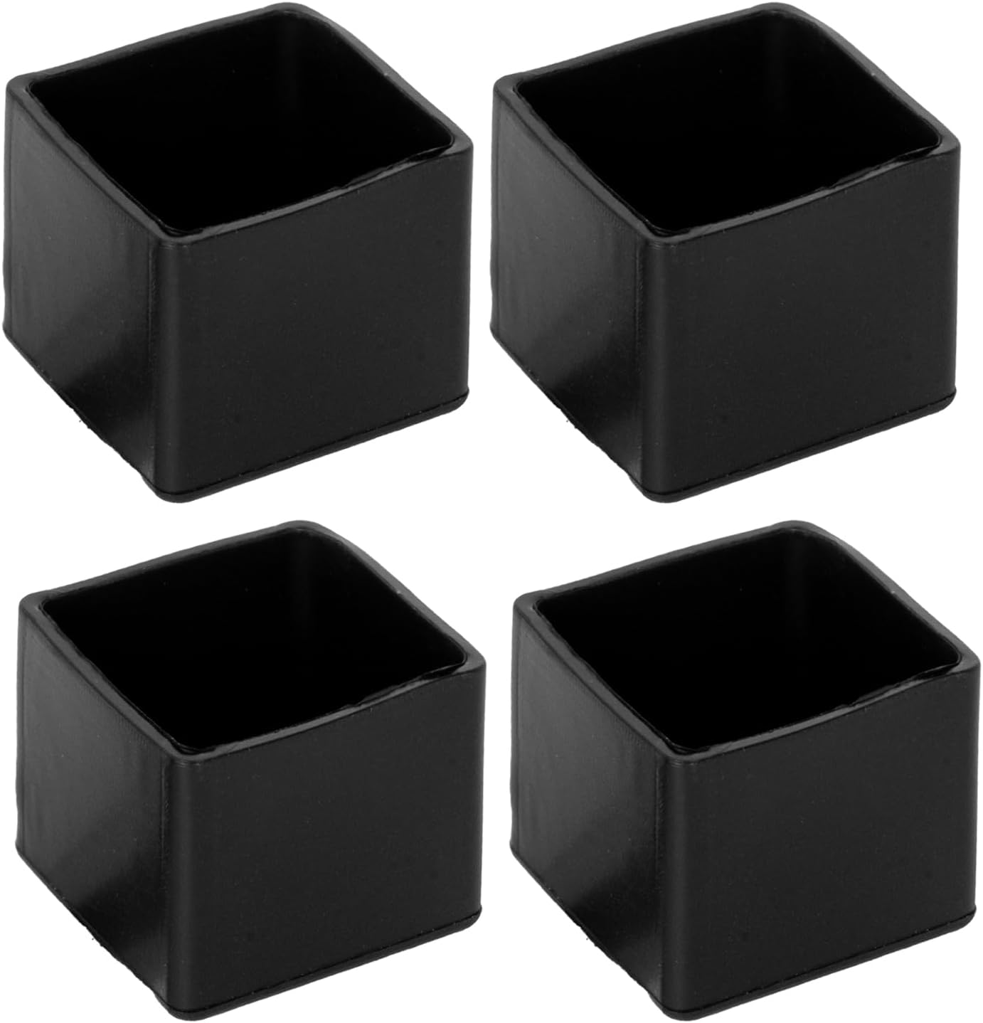 4 PCS Rectangular Silicone Furniture Legs Caps, Chair Leg Protectors for Hardwood Floors, Anti Slip, Scratches and Noise, 0.8x1.6 inch (20x40mm)