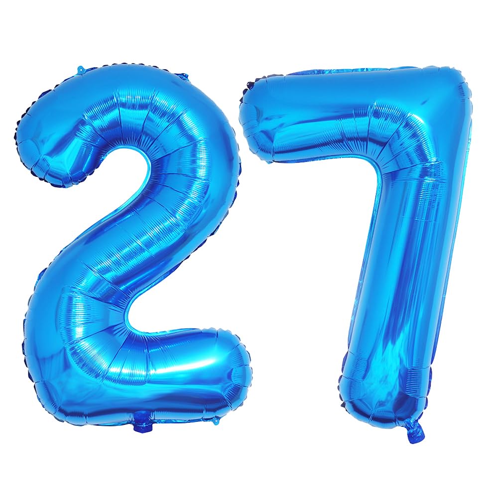 Foil Globo Número 5 Azul 40" (101cm), Inflable Helio o aire, Gigante Numeros 0-9, 10-19, 20-29, 30-100, Grande Globos Decoración para La Boda Aniversario y Cumpleaños Fiestas — view 583