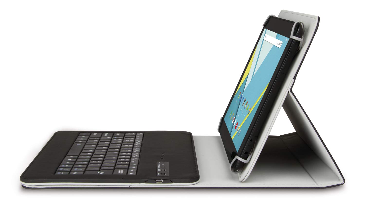 Hamlet XPADCV101KBT2 - Custodia Universale per Tablet 10.1” con Tastiera senza Fili Bluetooth Removibile