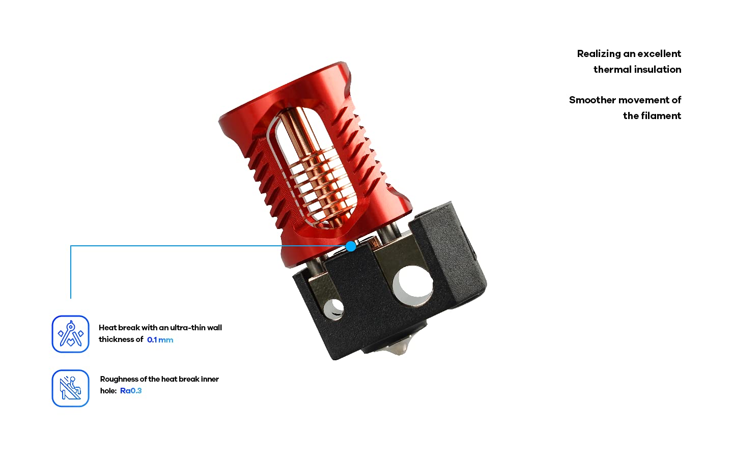 Phaetus x VORON Dragon ST Hot-End, Miedź