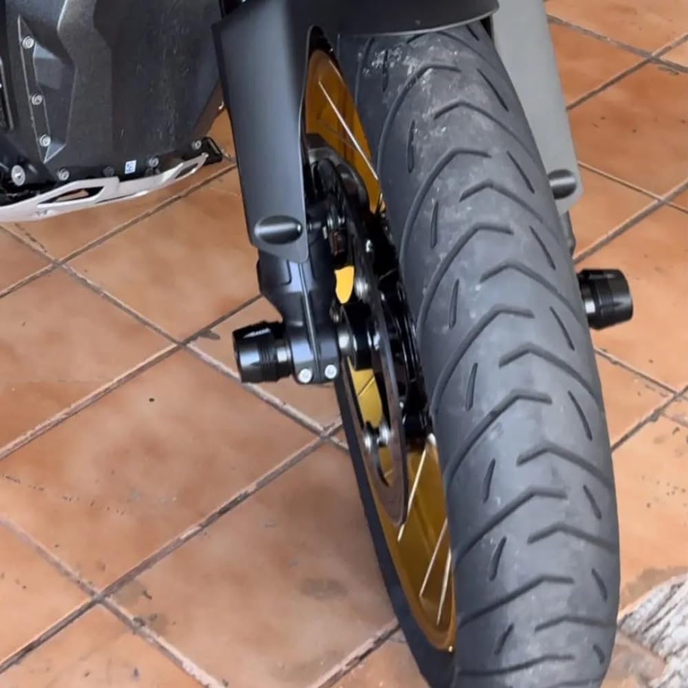 Fit For R1300GS 2024 R 1300 GS R 1300GS 2023 Motorcycle Front Wheel Axle Fork Sliders Protector Fork Crash Protector (Black)