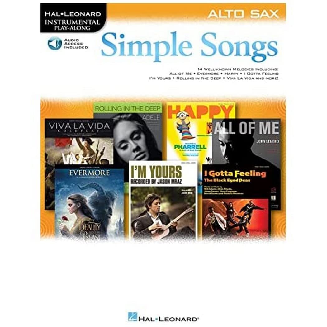 Simple Songs: Alto Saxophone (Hal Leonard Instrumental Play-Along) (Includes Online Access Code)