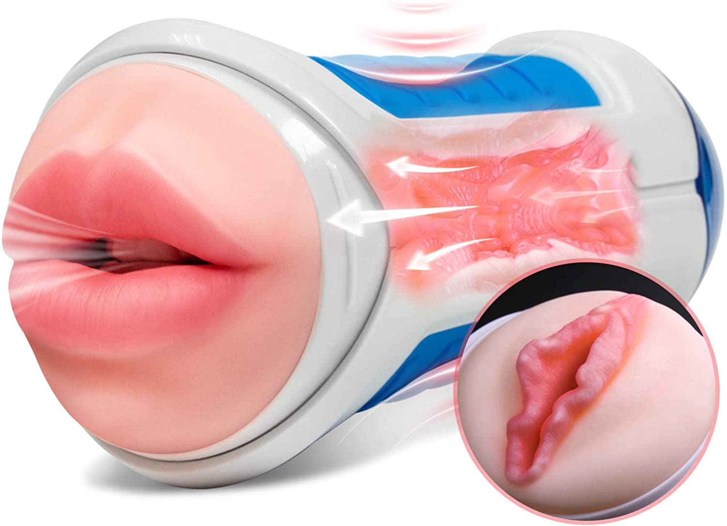 sohimi male masturbator CalExotics Cyclone™ Dual Chamber Stroker Penis Sleeve main image 1