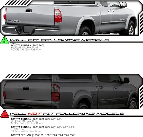 Miniatura 5 de EPIC LIGHTING Par de luces traseras de freno trasero estilo OE compatible con Toyota 05-06 Tundra cabina de acceso regular (no tamaño completo, 4