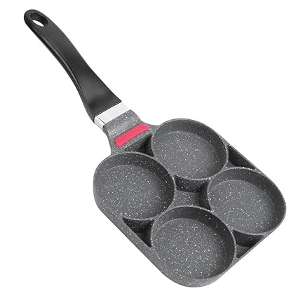 Frying Pan, Pancake Pan, Evenly Heated, Good Heat Insulation Effect, for Egg, Sausage, Ham or Bacon Hamburger,(Open Flame)