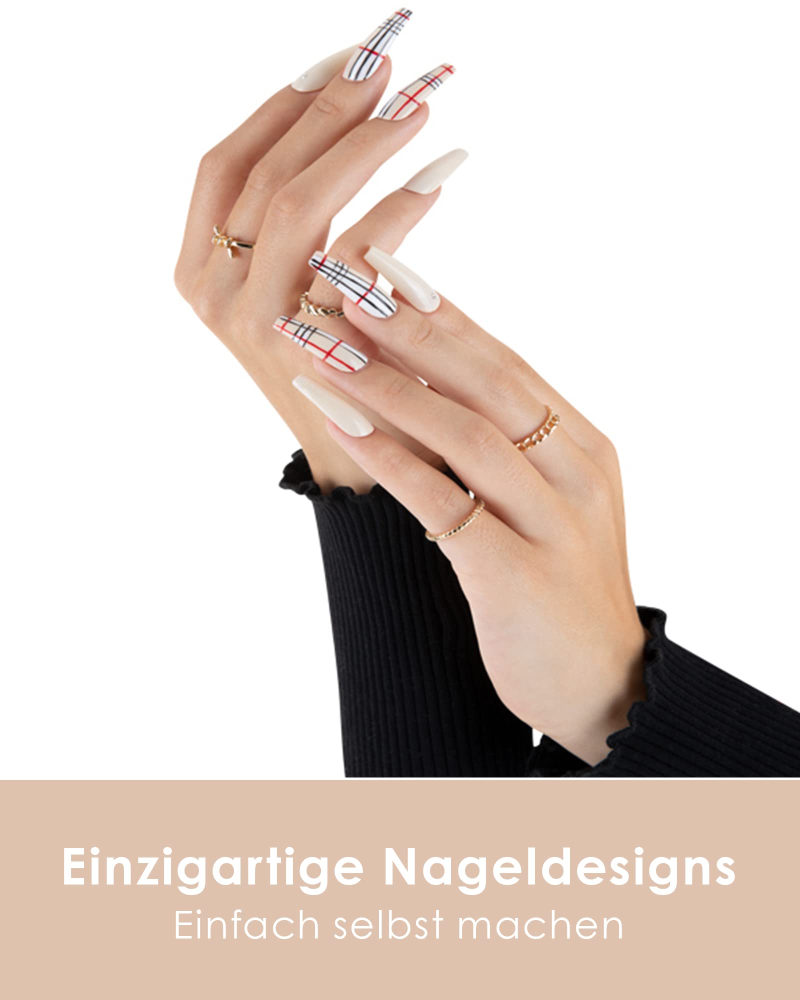 Emmi Nail Gelnägel Starterset Galaxy | 16-teiliges Set Mit UV/LED-Lampe, 4x Gel Nagellack & Zubehör | Professionelle Maniküre Zum Nägel Selber Machen