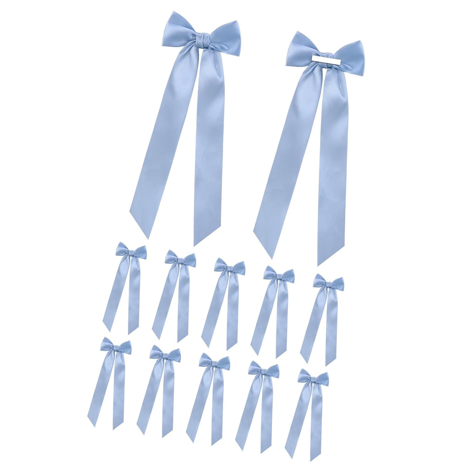 Jazuaiao 12Pcs Ballet Bowknot Ribbons Soft Satins Elegant Party Wedding Decoration Craft Wrapping Supplies Ballet Bowknot Ribbons