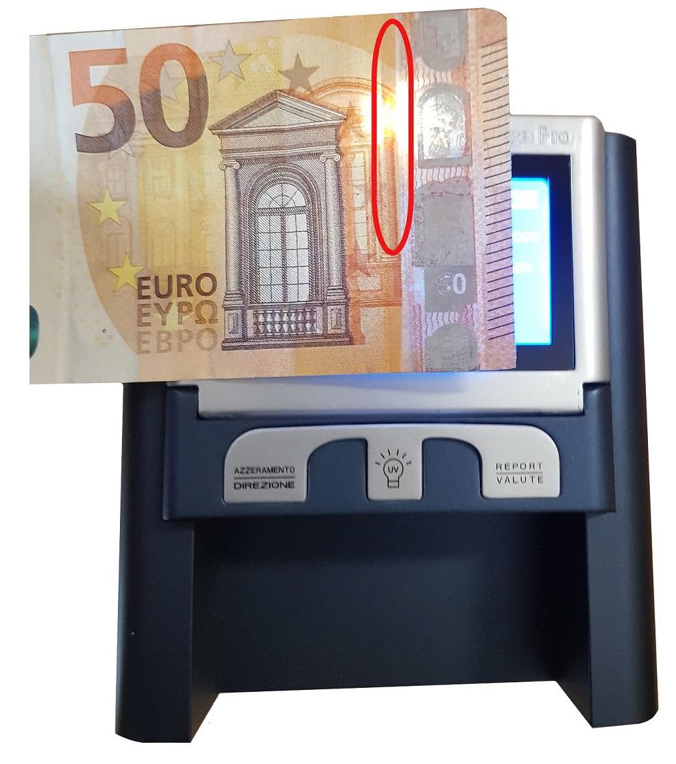Rilevatore Banconote False Senza Batteria MBS New Age Pro Nero