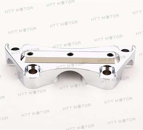 Miniatura 6 de HTTMT H2314-1.25- Manillar antideslizante 1PC 1.25" abrazadera superior compatible con 2015 y más H-D Touring Cromo