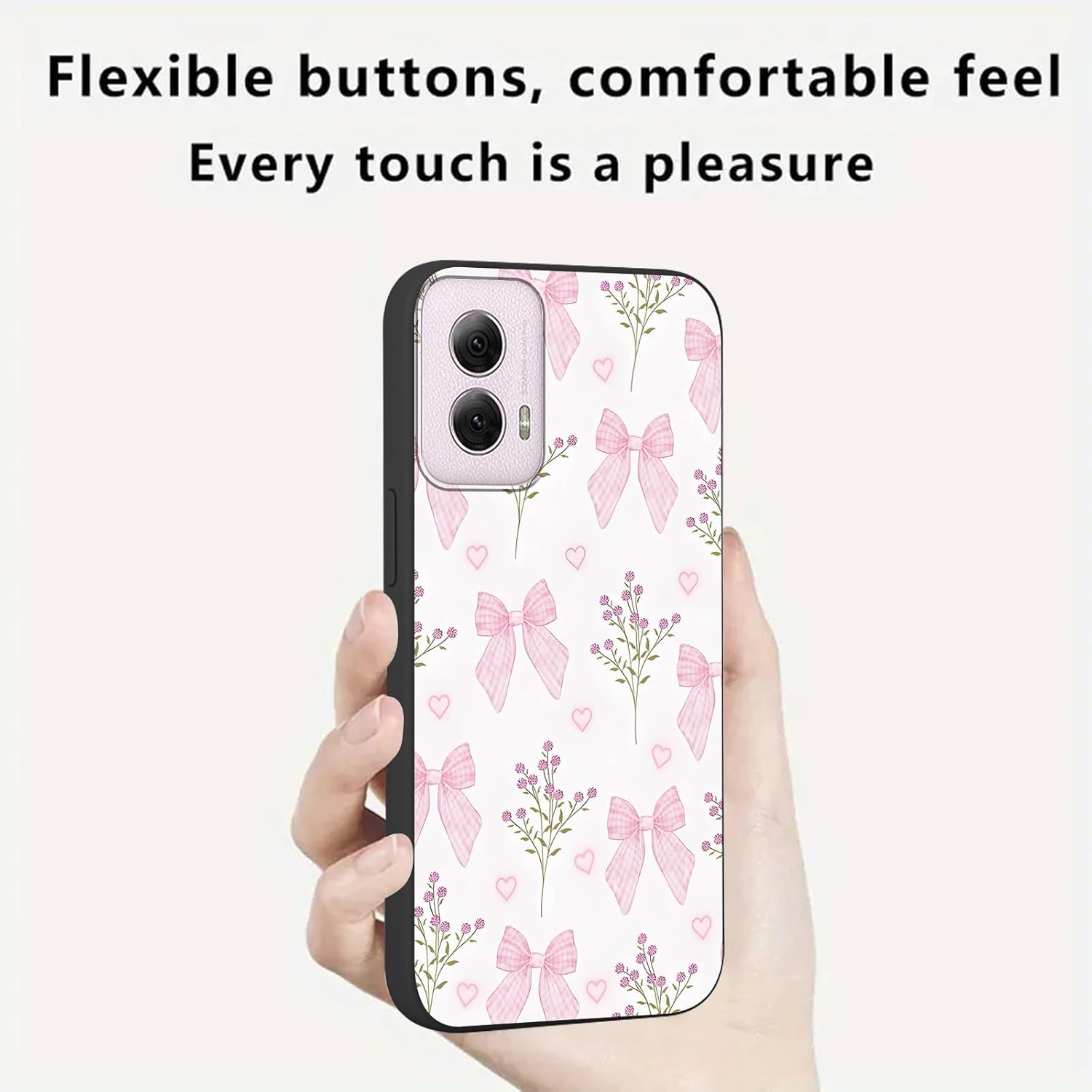 2 Pack Pink Bow Phone Case