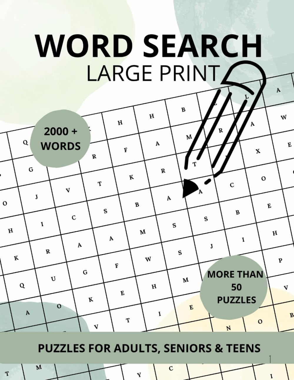 Word Search Puzzles: Calming Word Search for Adults, Seniors & Teens With More Than 50 Puzzles