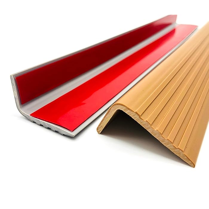 Buy 3 Pieces,Stair Nosing Edge Trim Anti Non Slip Stair Edge Nosing PVC