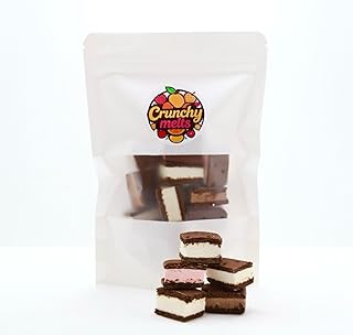 Crunchy Melts Freeze-Dried Neapolitan Ice Cream Sandwich – Crunchy Space Snack with Strawberry, Vanilla & Chocolate – Long Shelf Life, Ready-to-Eat Treat for Camping, Hiking & Emergency Kits – No Refrigeration Needed (4 OZ)