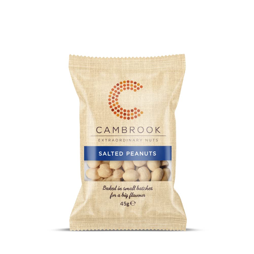 Cambrook - Baked & Salted Peanuts, 45g Bag