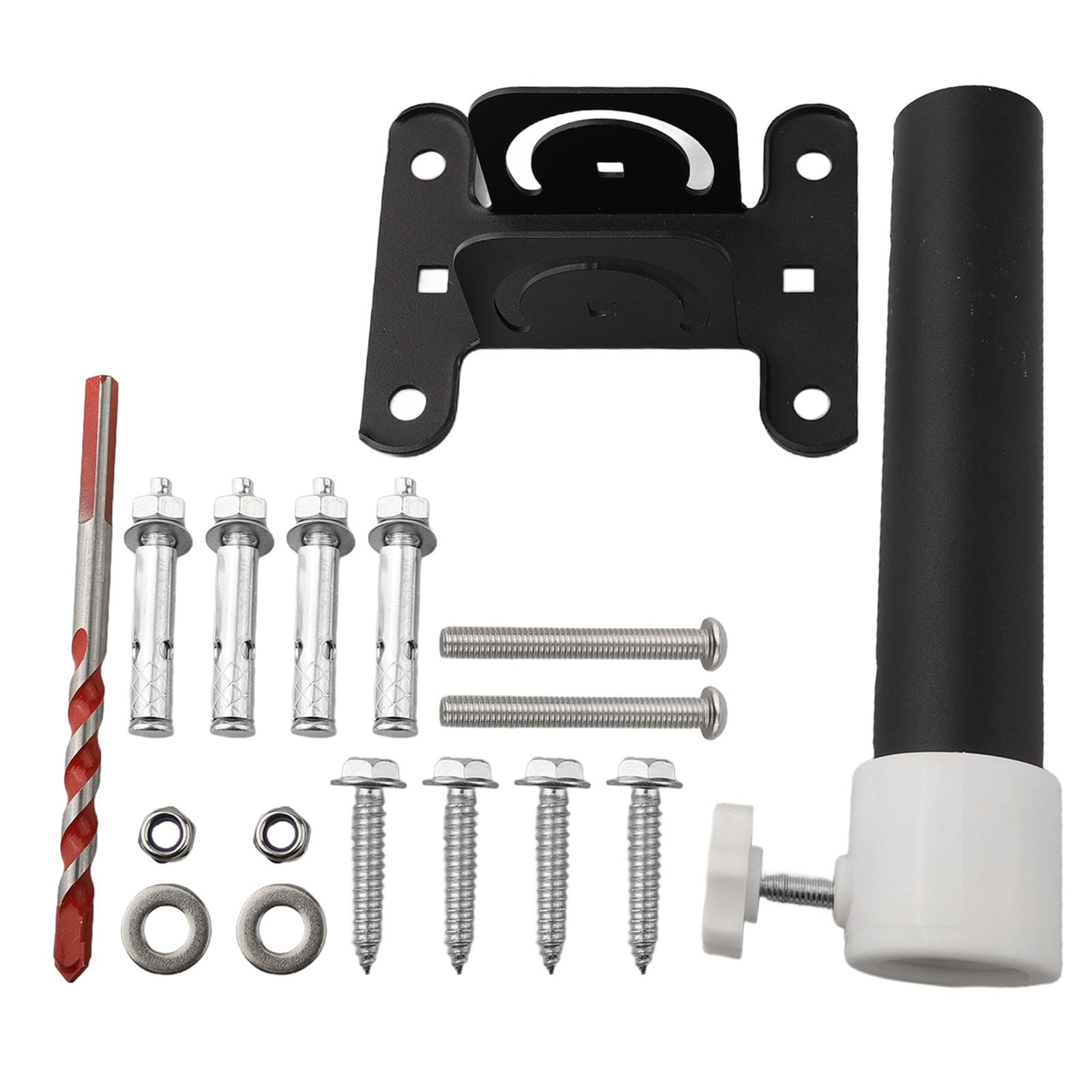Kit de montage mural pour Starlink Internet Kit avec adaptateur de montage sur perche, toit et support mural pour antenne parabolique, noir