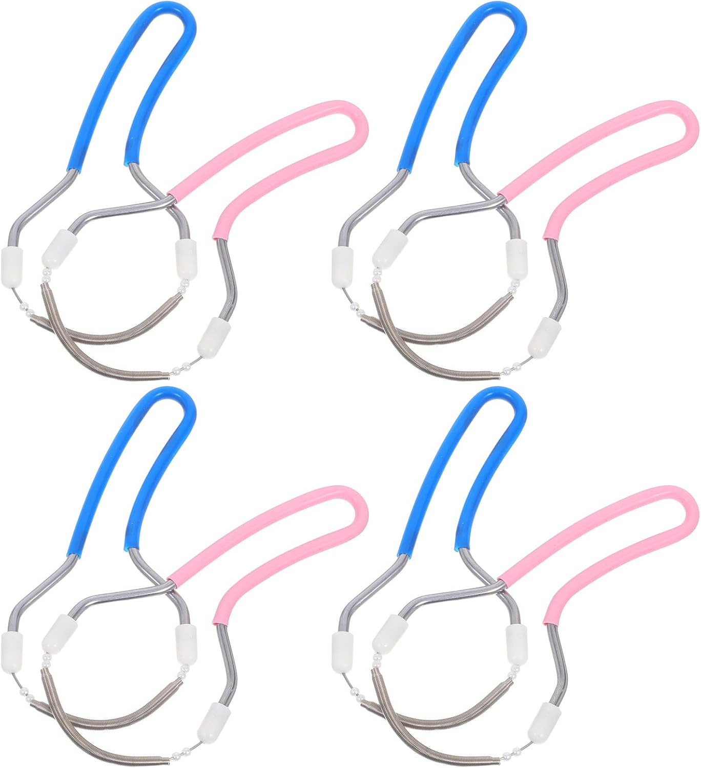 DOITOOL 8Pcs Facial Hair Removal Device for Women – Manual Spring Epilator with Blue Pink Handles – DOITOOL 8Pcs Facial Hair Removal Device for Women – Manual Spring Epilator with Blue Pink Handles –