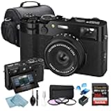 FUJIFILM X100VI Digital Camera Bundle – 256GB SanDisk Extreme Pro, Premium Bag, Pro 3-Piece Filter Set, Card Reader & BluebirdSales Cleaning Kit (Black)