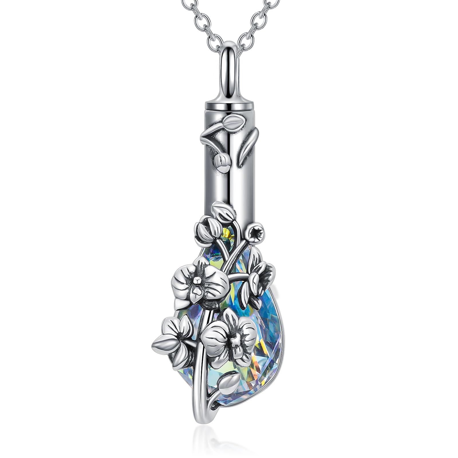 PELOVNY Animal Urn Necklace 925 Sterling Silver Cremation Pendant Ashes Jewelry for Anniversary Birthday Christmas Gifts Men Women