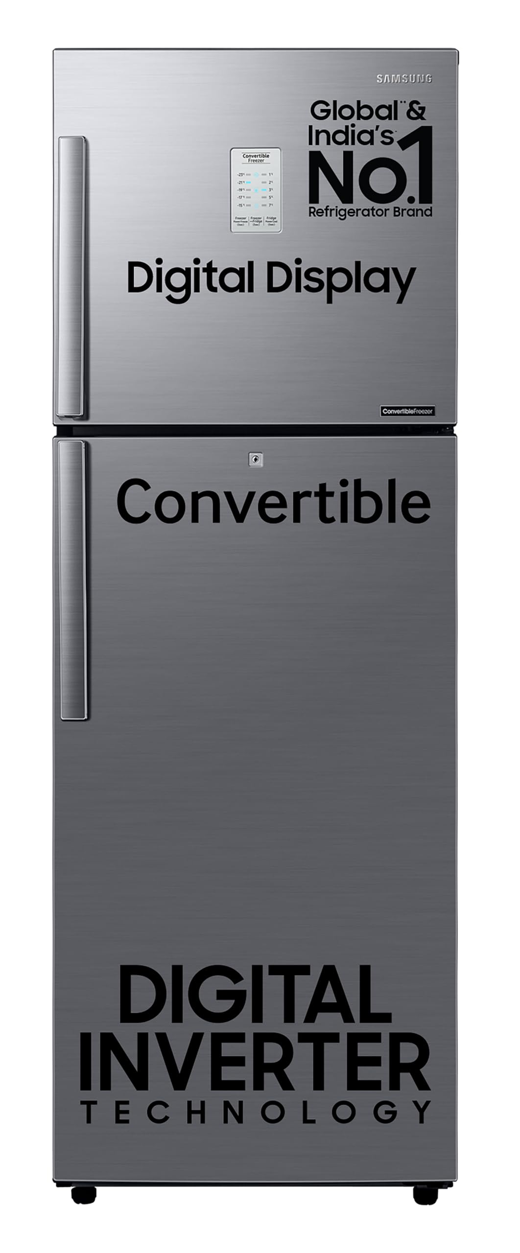 Samsung 236 L, 2 Star, Convertible, Digital Inverter with Display Frost Free Double Door Refrigerator (RT28C3922S9/HL, Silver, Refined Inox, 2024 Model) (B0BR3WT492) Amazon Price History, Amazon Price Tracker