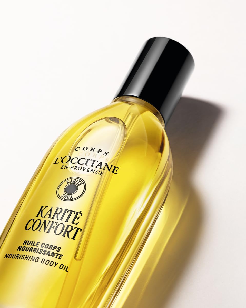 L'Occitane Shea Vücut Bakım Yağı, Shea ve Hint Yağı İçeren Besleyici, 100 ml