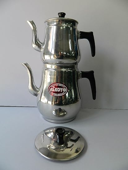 Alkoy - Cafetera doble turco de aluminio para 2 cafeteras : Amazon.es:  Hogar y cocina