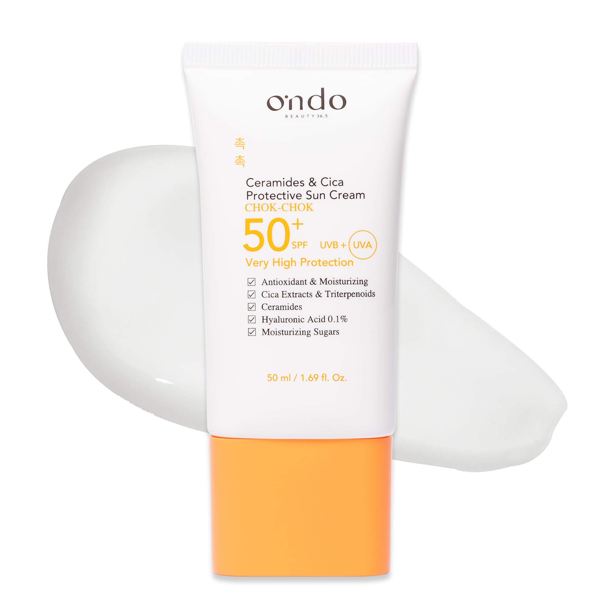 Ondo Beauty 36.5 Ceramides & Cica Crema Solar SPF 50+ 50 ml
