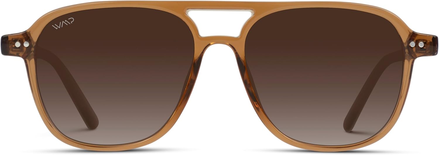 WearMe Pro Polarized Aviator Classic Double Bridge Women's Sunglasses - Image 2