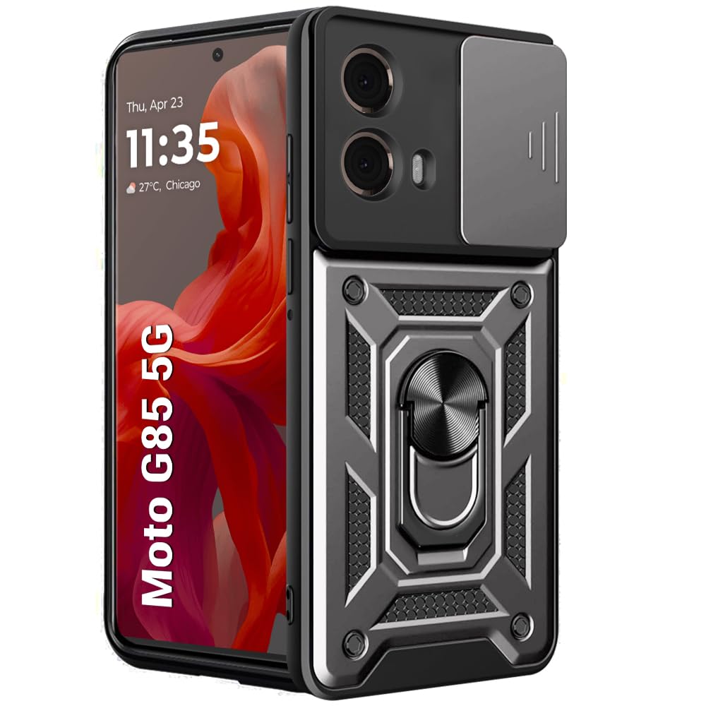TheGiftKart Tough Armor Bumper Back Cover Case for OnePlus Nord CE 6 5G | Kickstand & Ring Holder | 360 Degree Protection Back Case Cover for OnePlus Nord CE6 (PC & TPU, Sliding Camera Cover, Black) — Amazon image 32