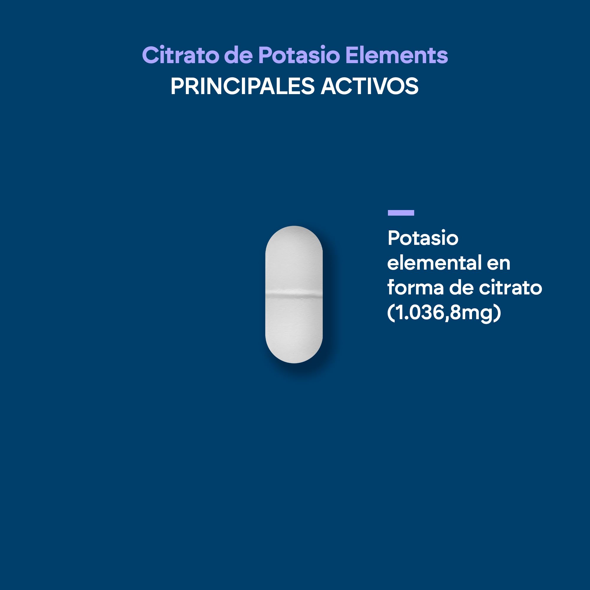 Potasio - Citrato de Potasio - 2880mg - 180 Comprimidos - Músculos - Elemento Potassium +1000mg - Potassium Citrate - 180 Comprimidos Nutralie