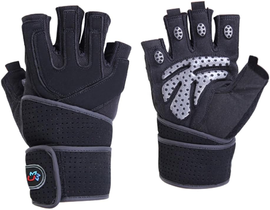 nellu weight lifting gloves,Black,Medium